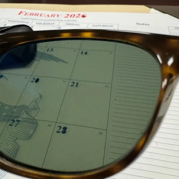 Ray-Ban POLARIZED RB 2132 New Wayfarer 58/18 Dark Tortoise Sunglasses ~Rare Size - Picture 9 of 11